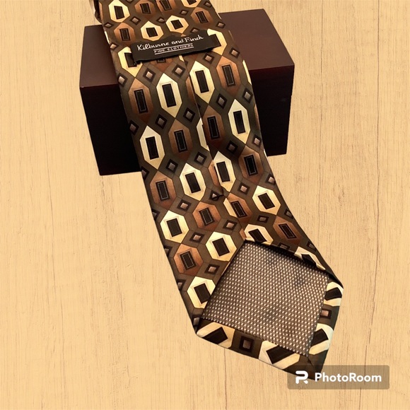 Retro 90’s Kilbourne and Finch 100% Silk Men’s Tie - Picture 2 of 5